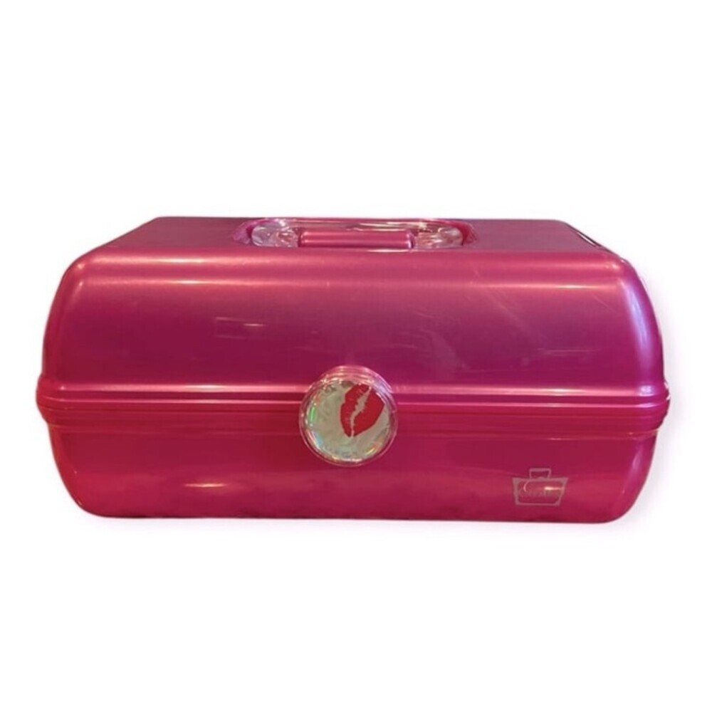 Vintage Caboodles On-The-Go-Girl Cosmetic Case- Pink